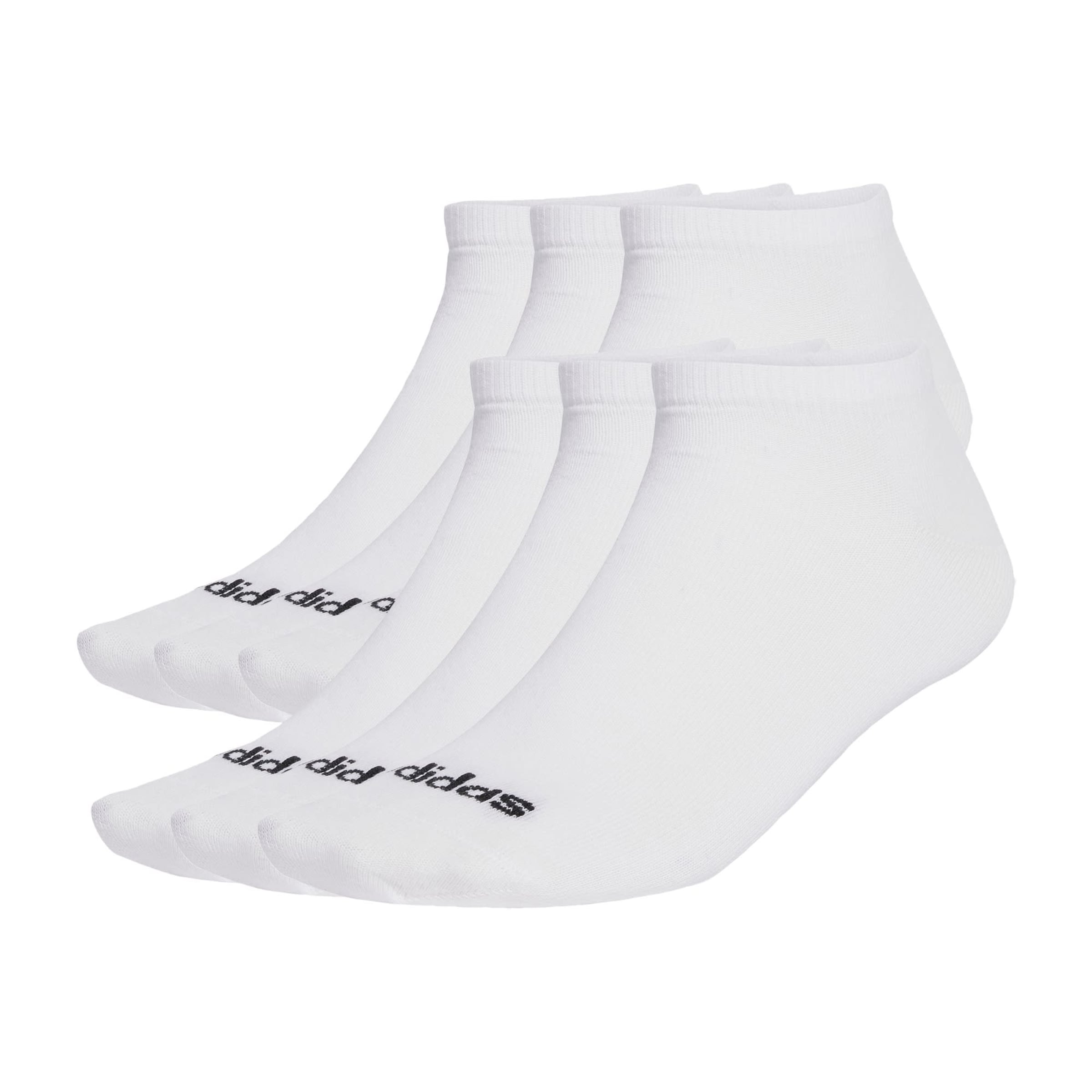ADIDAS SPORTSWEAR - Calcetines deportivos 'Linear Crew Cushioned 6 Pair Pack' en blanco: frente