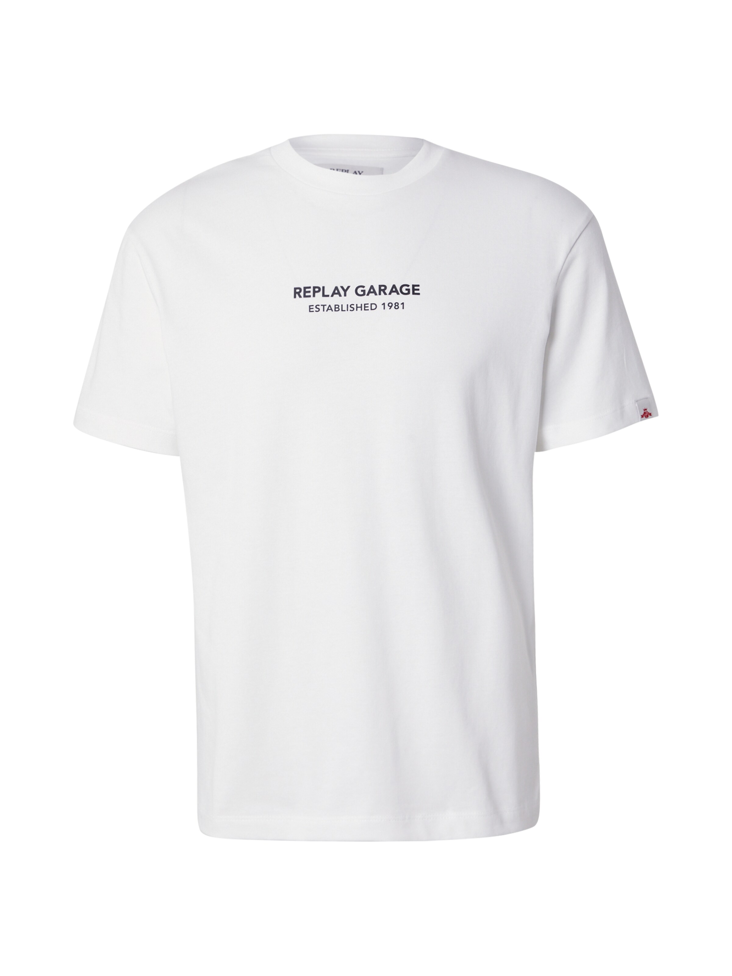 REPLAY Тениска в бяло: отпред