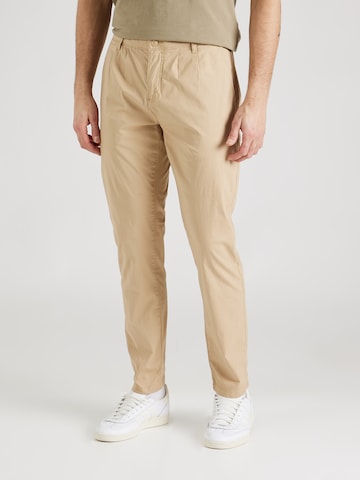 INDICODE JEANS regular Lærredsbukser 'Fjern' i beige: forside