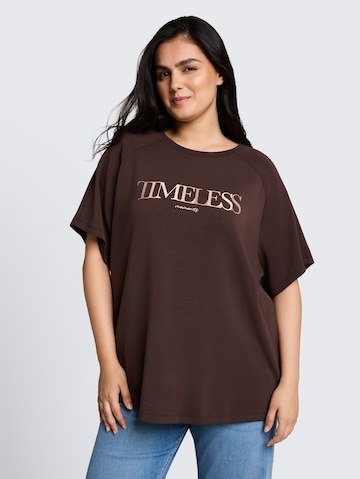 T-shirt Tom Tailor Women + en marron : devant