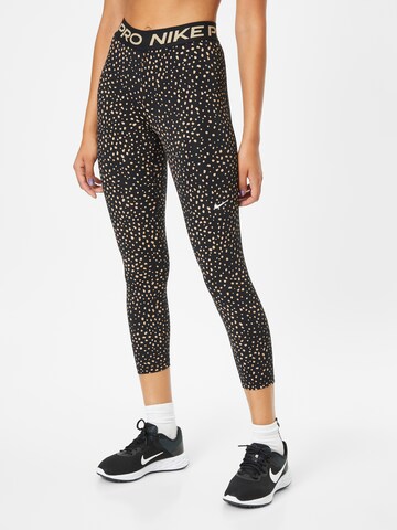 NIKE Skinny Sportsbukser i sort: forside