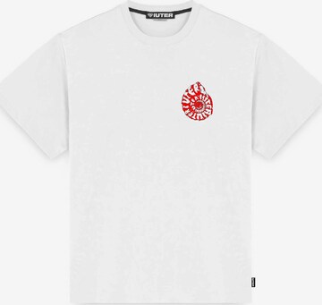 T-Shirt IUTER en blanc : devant