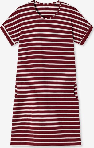 SCHIESSER Nightgown 'Essential Stripes' in Red: front