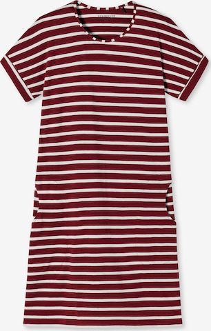 Chemise de nuit 'Essential Stripes' SCHIESSER en rouge : devant