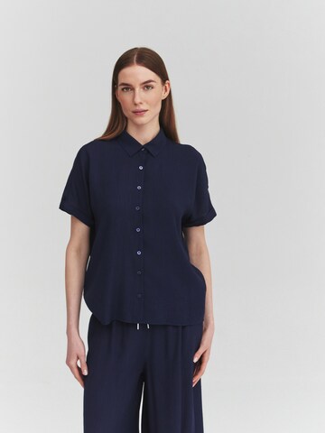 TATUUM - Blusa 'Zaria' en azul: frente