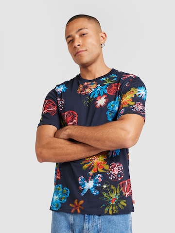 SCOTCH & SODA Tričko – modrá: přední strana