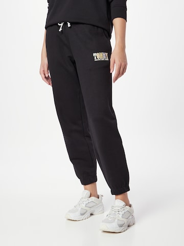 Tommy Jeans Tapered Pants in Black: front