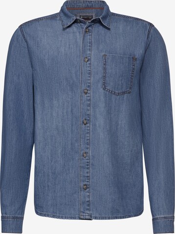 Street One MEN Regular fit Button Up Shirt in Blue: front