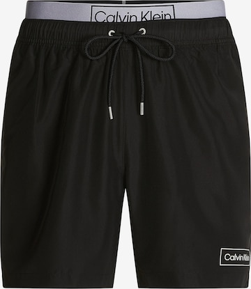 Calvin Klein Swimwear Board Shorts in Black: front