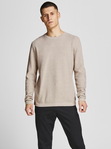 JACK & JONES Sweater 'Gustav' in Grey: front