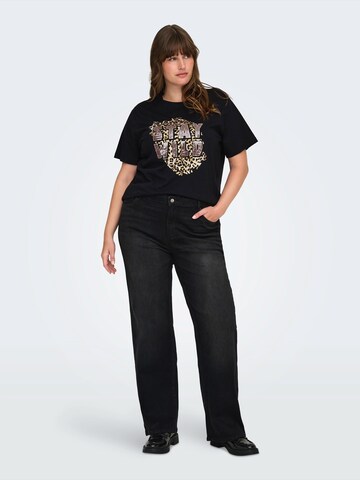 T-shirt 'CARCHRISTA' ONLY Carmakoma en noir