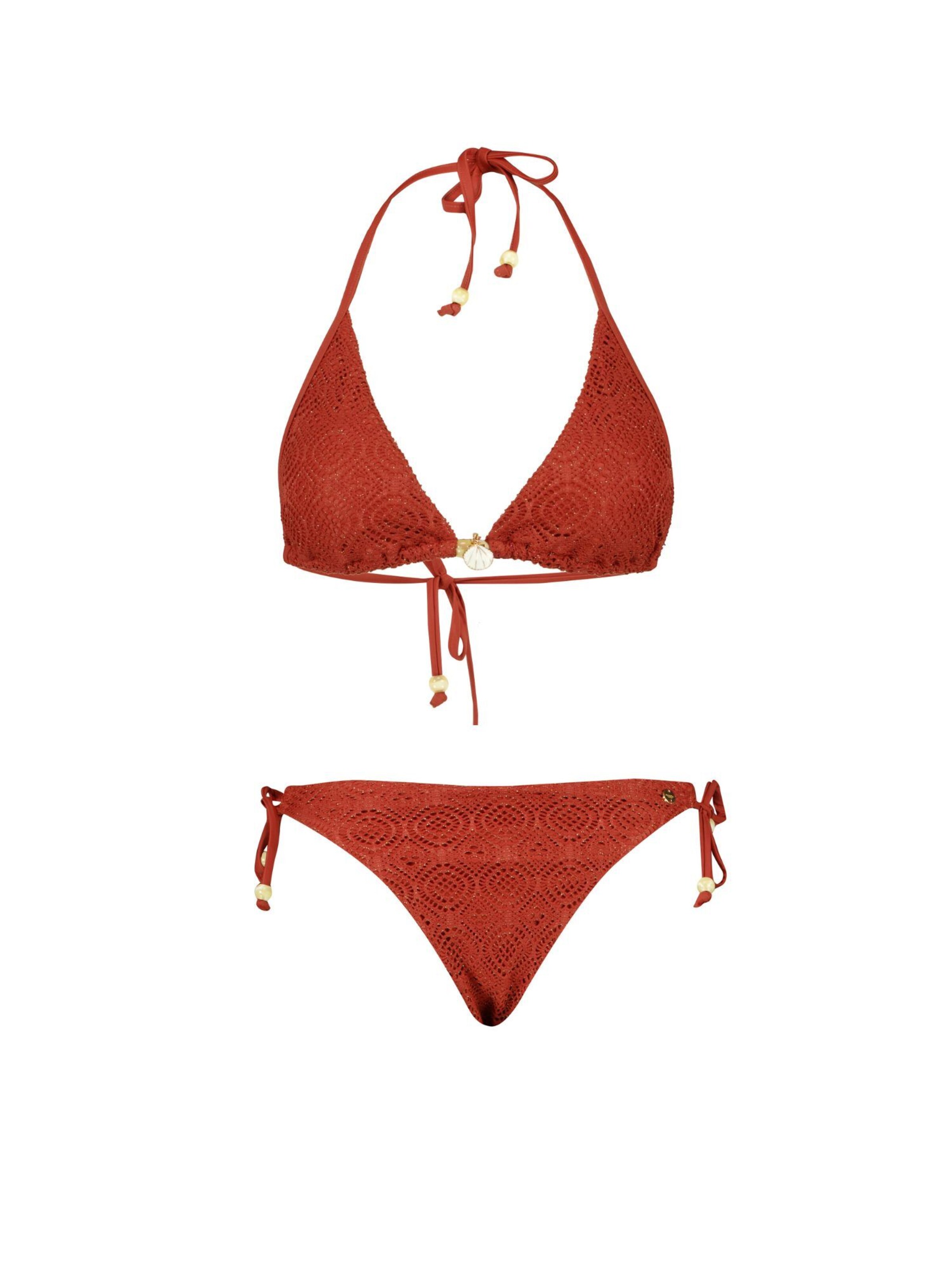 Triangle Maillot de bain ' GARANCE ' Deeluxe en rouge : devant
