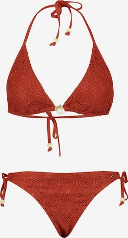 Triangle Maillot de bain ' GARANCE ' Deeluxe en rouge : devant