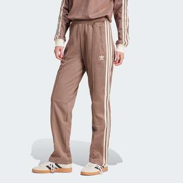 ADIDAS ORIGINALS Regular Trousers 'Beckenbauer' in Beige: front
