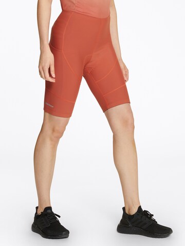 ZIENER Skinny Workout Pants in Brown