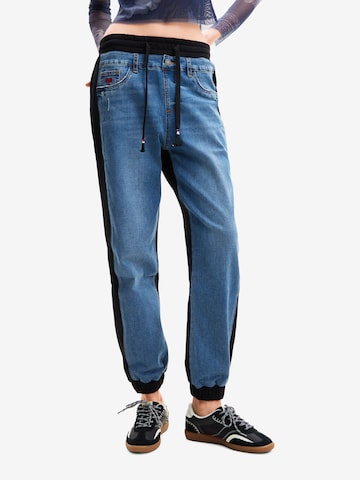 Desigual Tapered Jeans in Blue: front