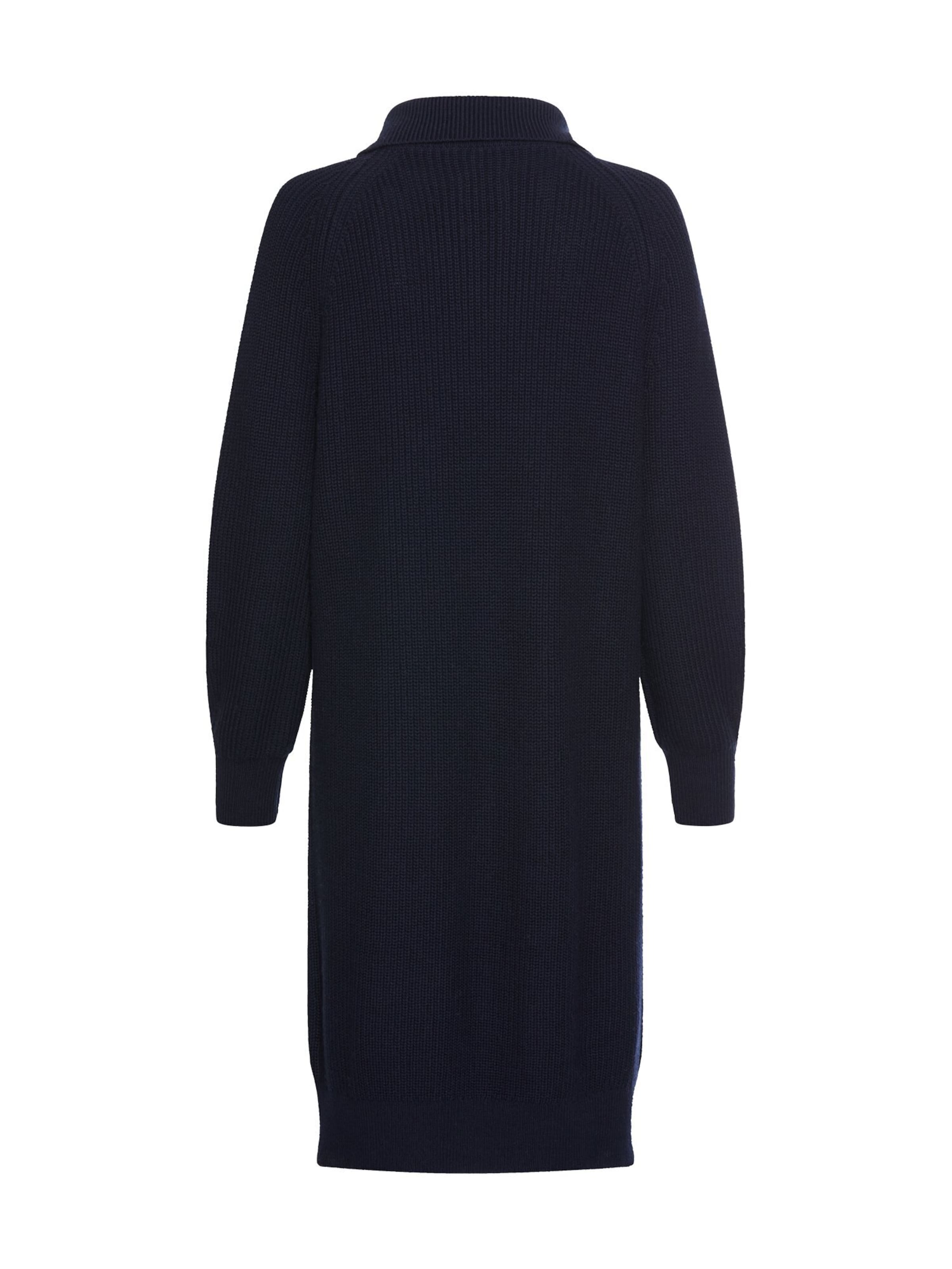 CAMEL ACTIVE Strickkleid mit Reißverschluss in Blau