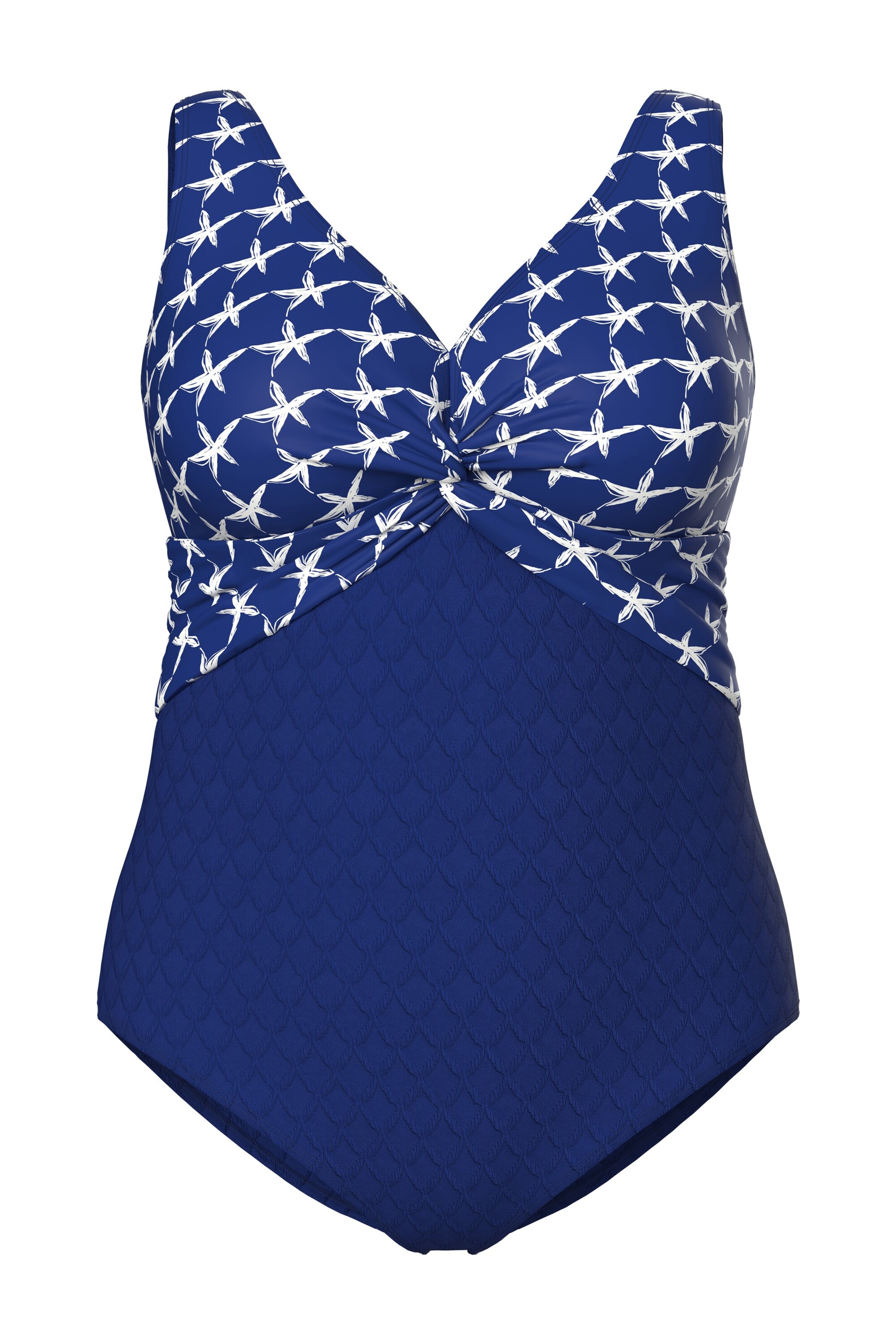 Maillot de bain Ulla Popken en bleu : devant