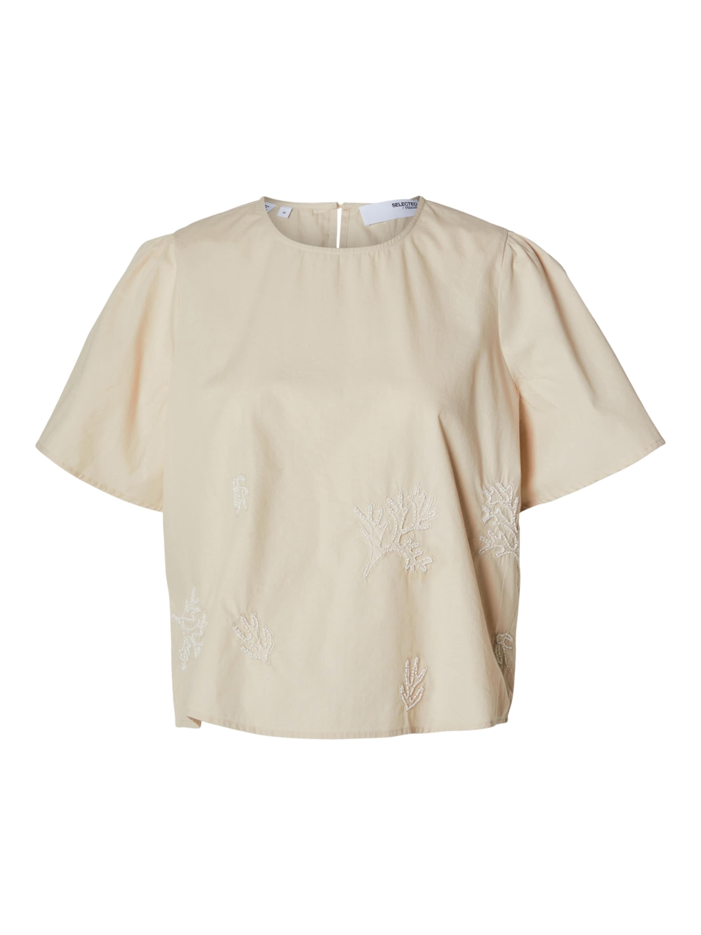 SELECTED Blouse 'Melli' in Beige: front