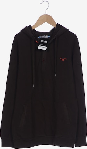 Cleptomanicx Kapuzenpullover S in Braun: Vorderseite