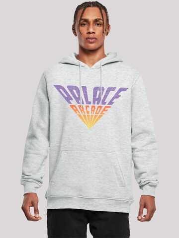 F4NT4STIC Sweatshirt 'Stranger Things Palace Arcade Netflix TV Series' in Grey: front