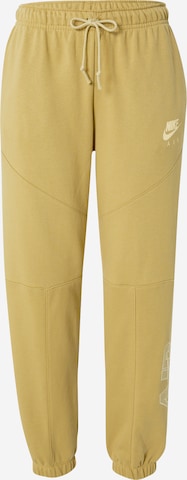 Effilé Pantalon Nike Sportswear en beige : devant