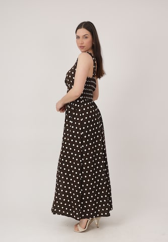 Elara Dress in Brown