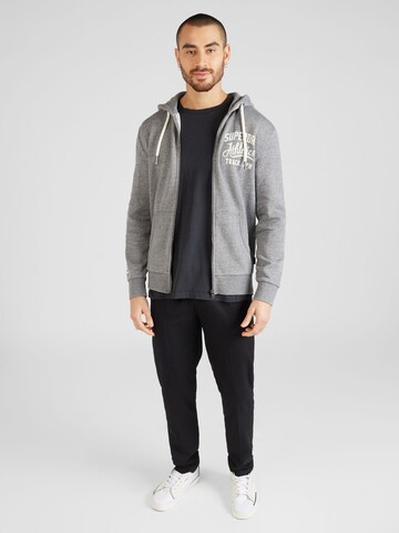 Superdry Sweatjacke 'Athletic' in Grau