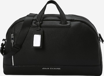 ARMANI EXCHANGE - Bolsa de viaje en negro: frente