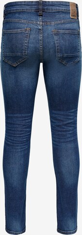 Coupe slim Jean Only & Sons en bleu