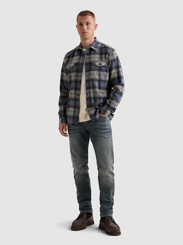PME Legend - Ajuste regular Camisa 'Overshirt with check pattern and chest pockets' en lila