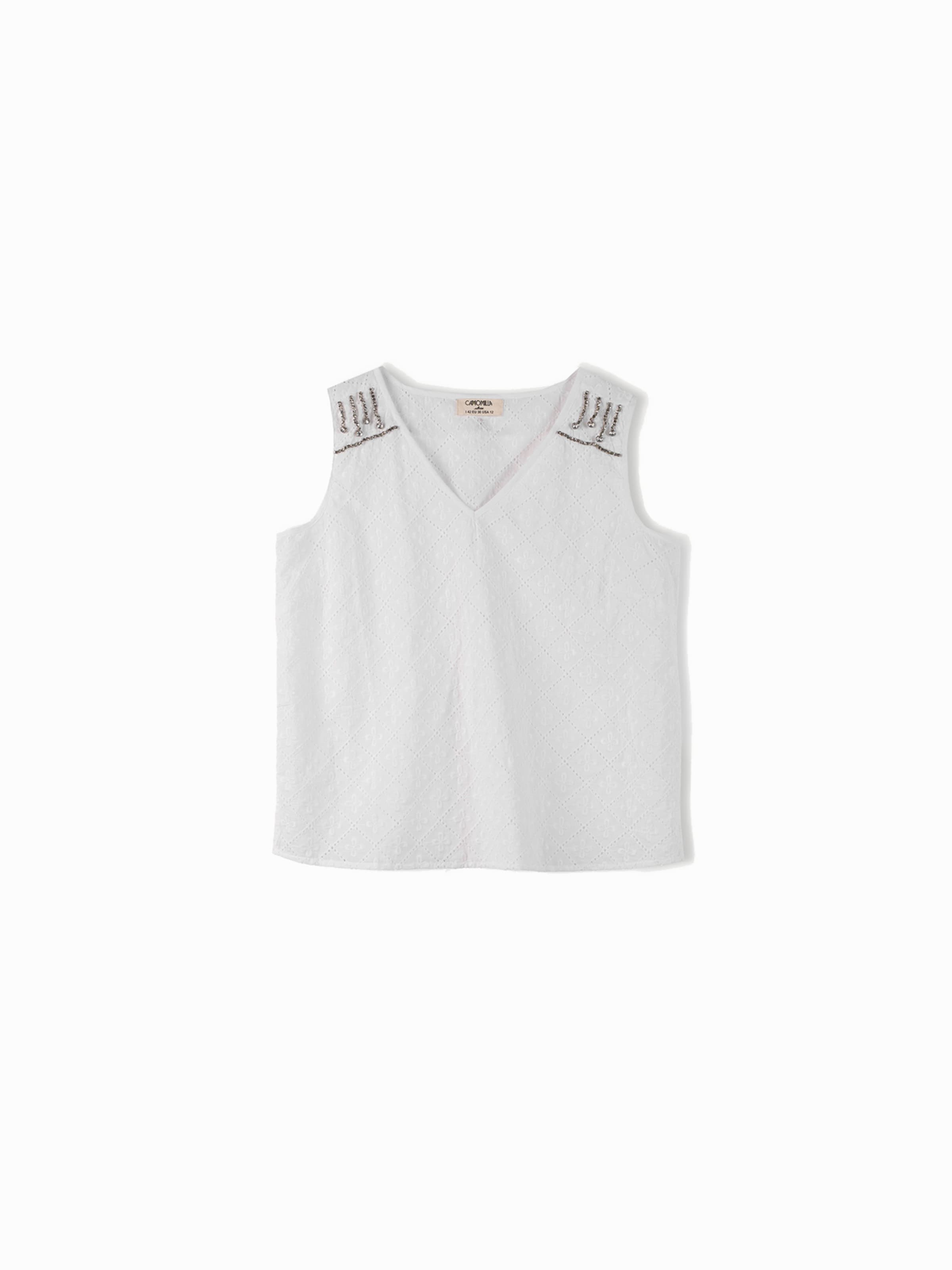 Camomilla Italia Top 'Tanya' in White: front