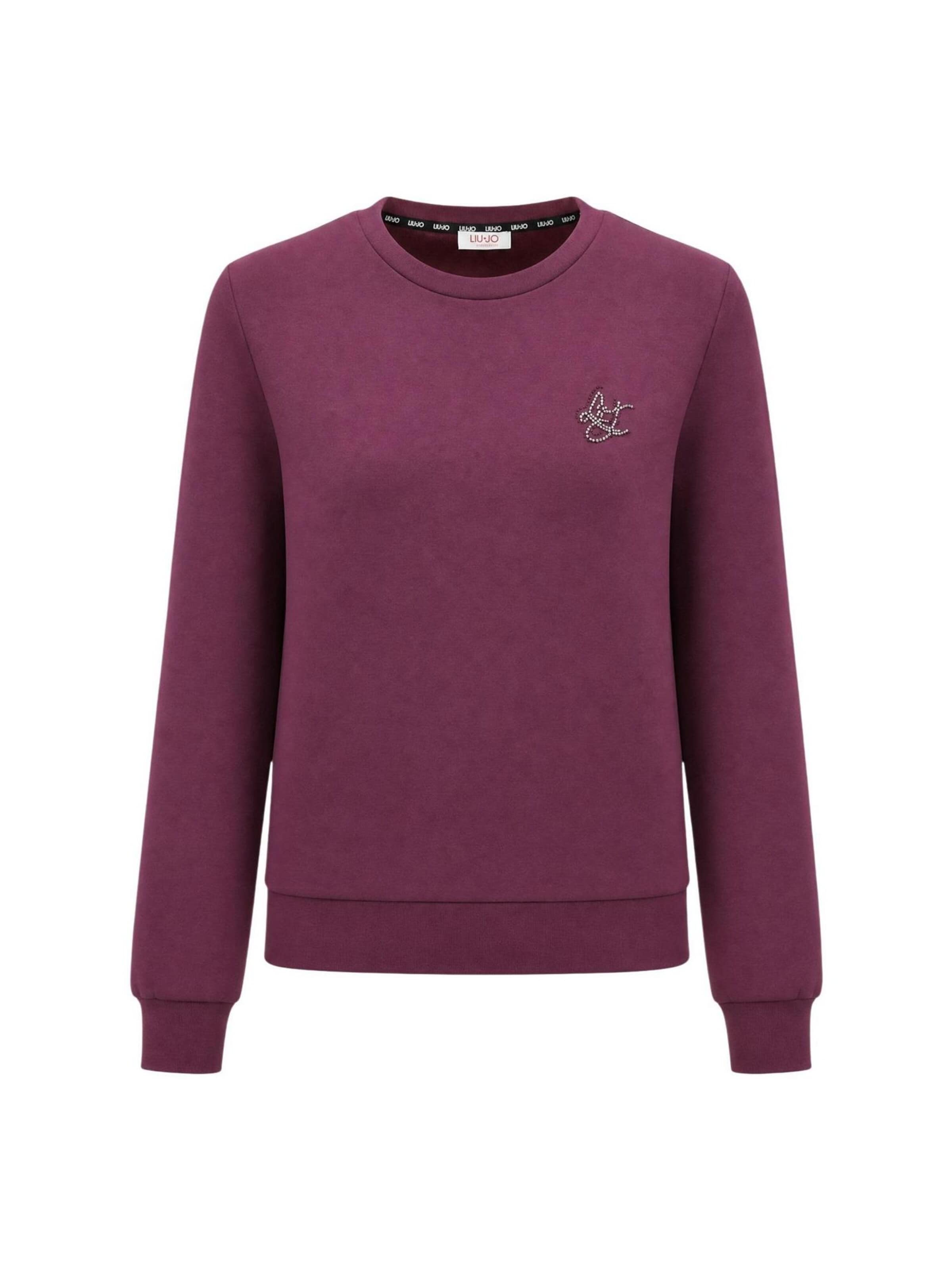 Liu Jo Sweatshirt 'FELPA CHIUSA TF6206 J3958' in Lila: voorkant