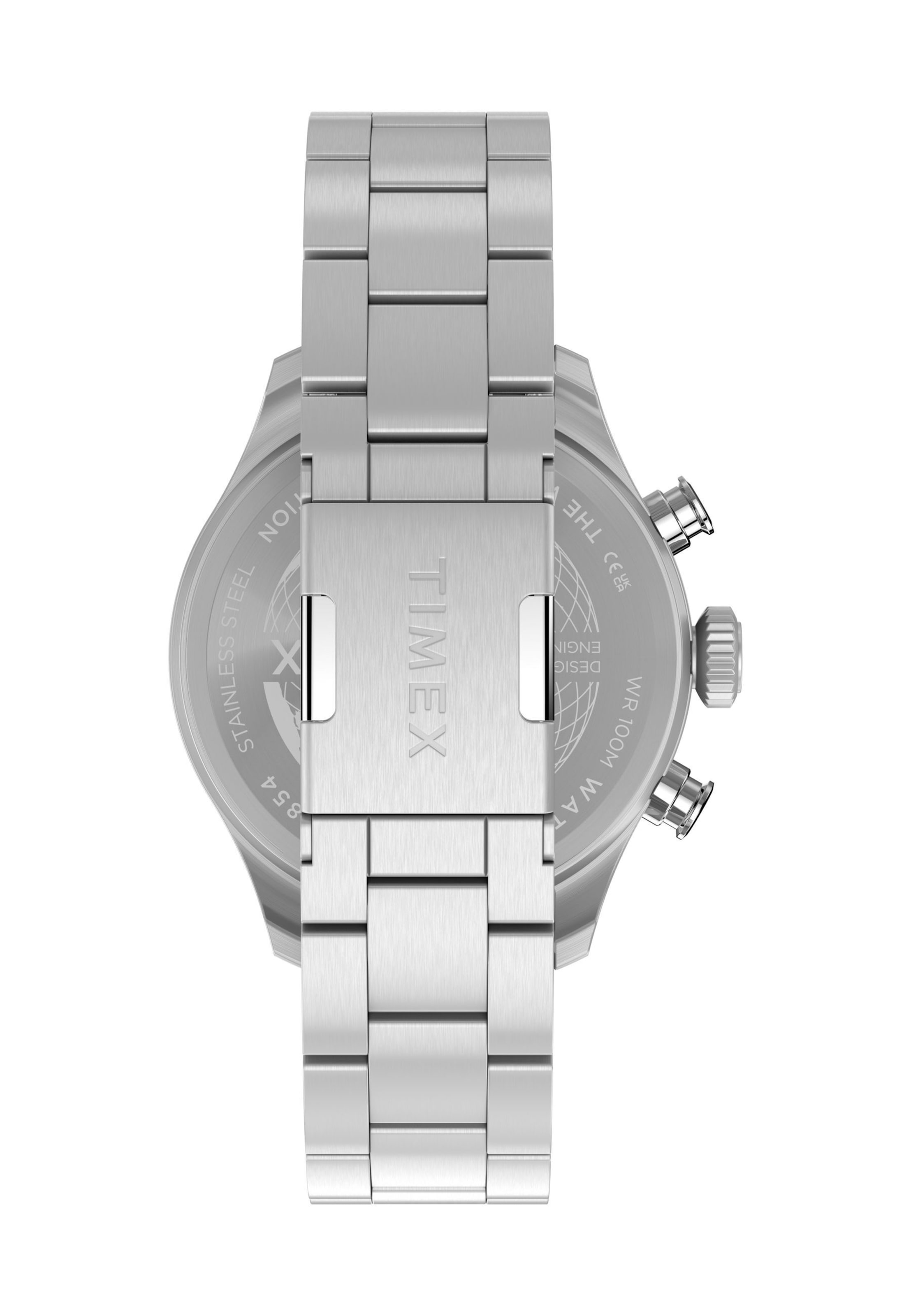 Montre à affichage analogique ' Waterbury Ace Fly-Back' TIMEX en argent