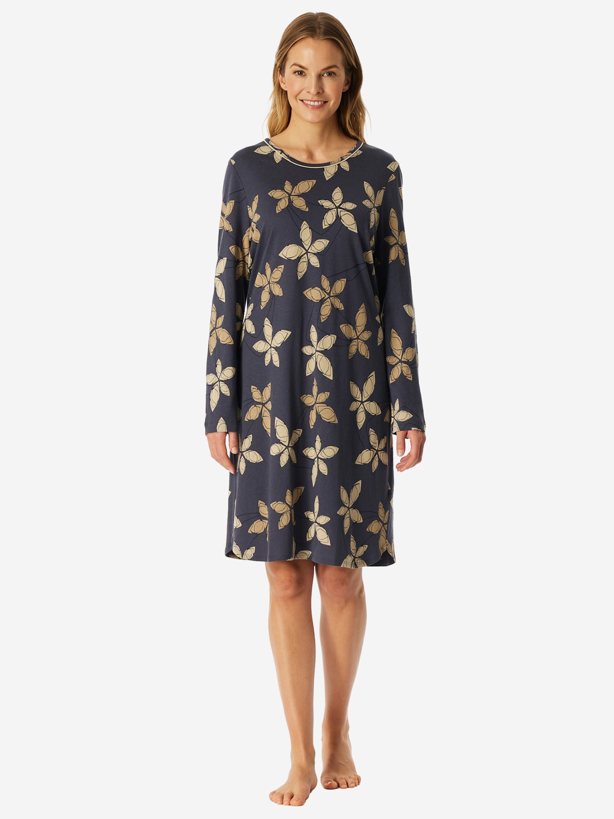 Chemise de nuit 'Comfort Nightwear' SCHIESSER en beige : devant