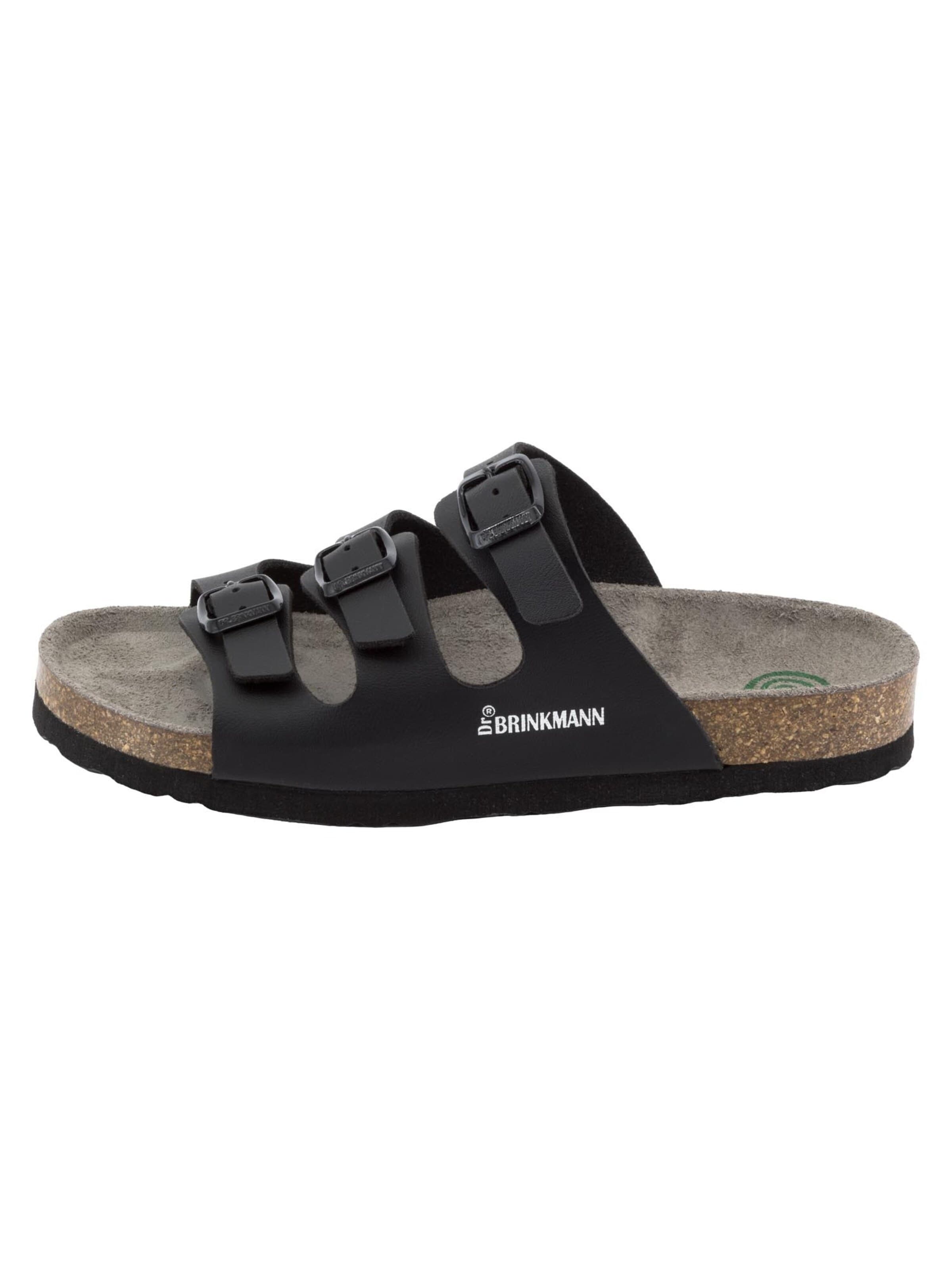 DR. BRINKMANN Pantolette 'Novelda'‌‌‌‌‌‌‌ in Schwarz: Vorderseite