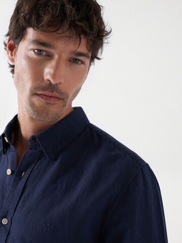 Salsa Jeans Regular Fit Hemd 'Birmingham' in Blau