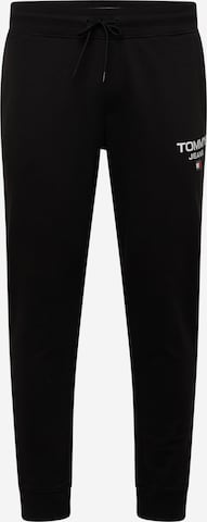 Tommy Jeans PlusTapered Hlače - crna boja: prednji dio