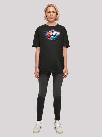 T-shirt oversize 'DC Comics Superhelden The Flash Sparks' F4NT4STIC en noir