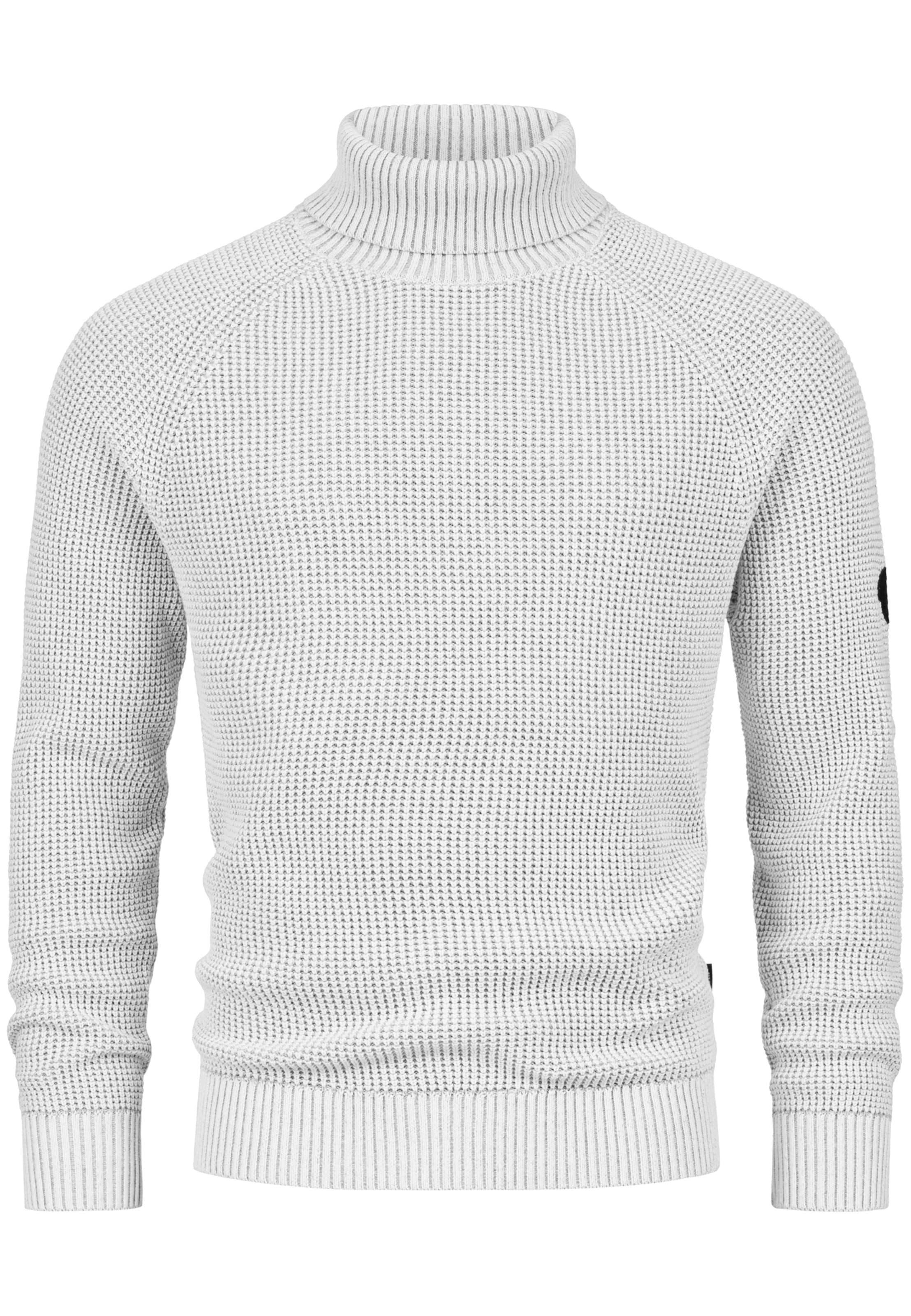INDICODE JEANS Sweater 'Harlan' in White: front