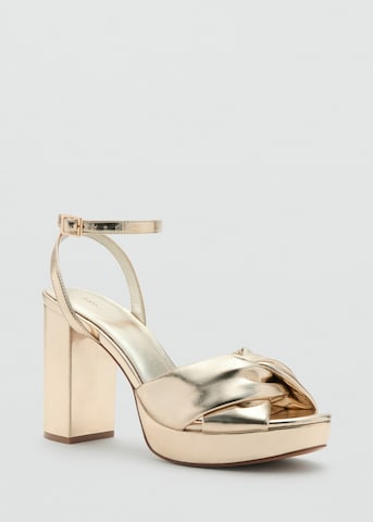 MANGO TEEN Sandals 'Bruna' in Gold