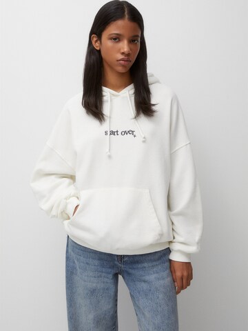 Pull&Bear Sweatshirt in Weiß: Vorderseite