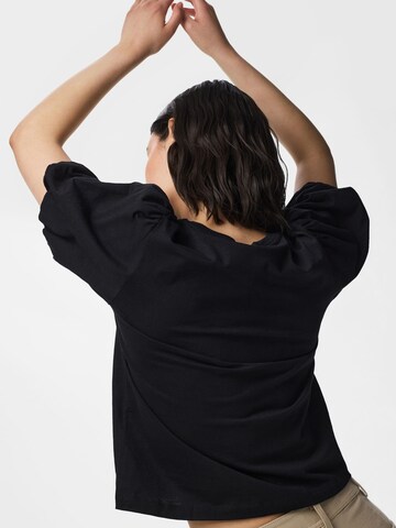 PIECES Shirt in Zwart