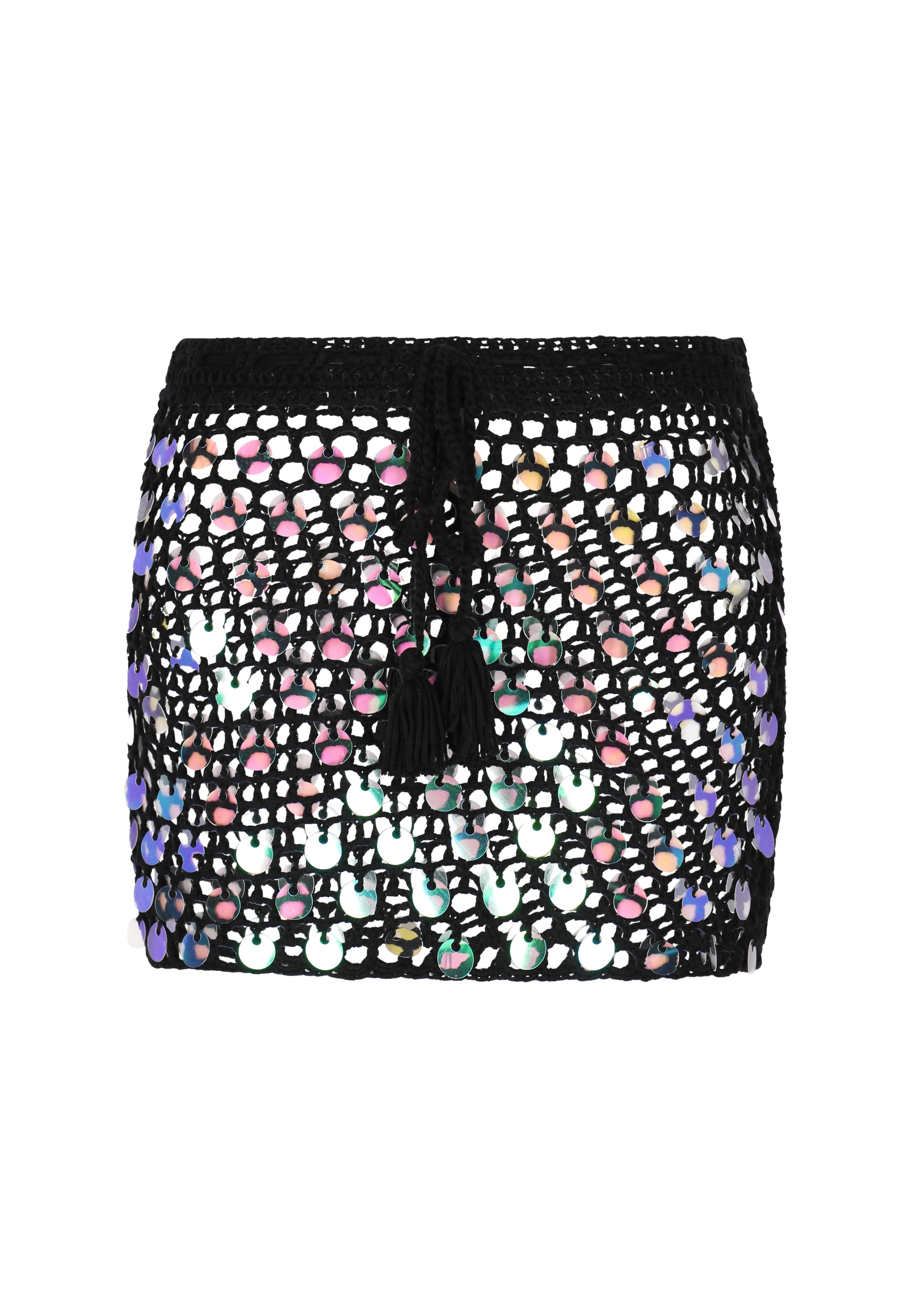 Fustă de la IZIA pe negru: față