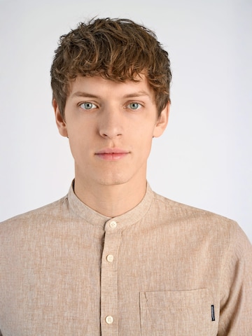 Lindbergh Regular fit Overhemd in Beige