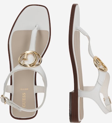 GUESS T-Bar Sandals 'MIRY' in White