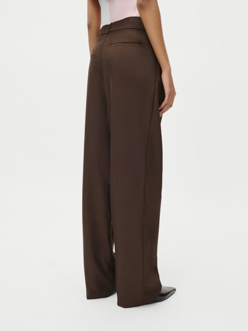 LeGer by Lena Gercke Широкий Брюки со складками 'Jerika' в Коричневый