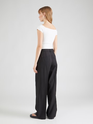 ONLY Regular Trousers with creases 'HELENE' in Black