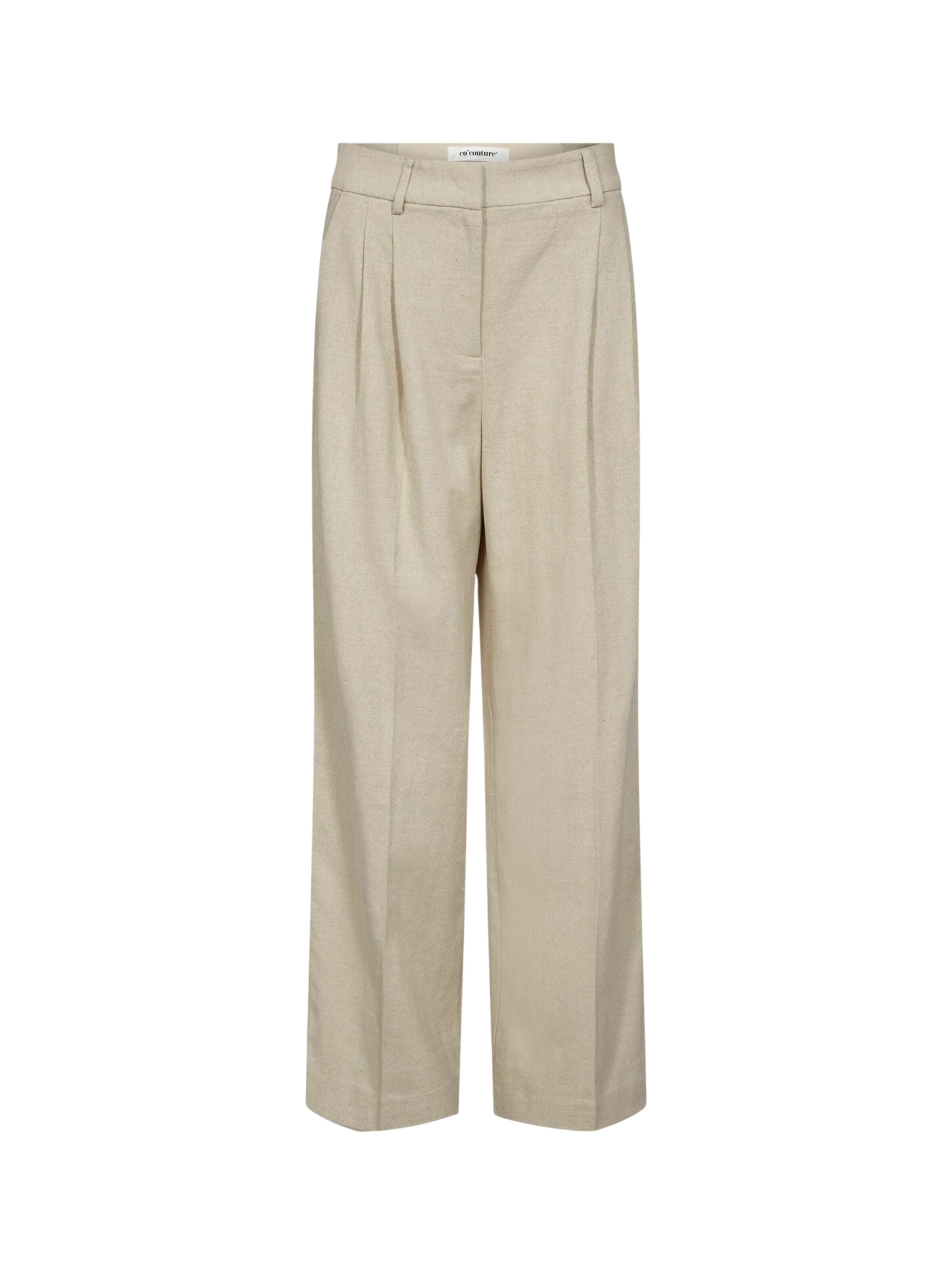 Regular Pantalon ' LeenaCC Linen ' co'couture en beige : devant