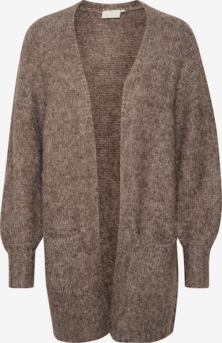 Kaffe Knit Cardigan 'Aalioma' in Brown: front